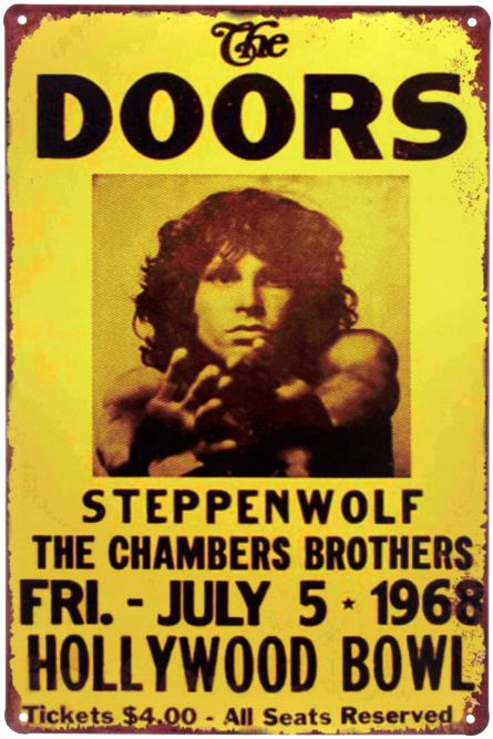 The Doors (Steppenwolf) (ms-00701) Металлическая табличка - 20x30см