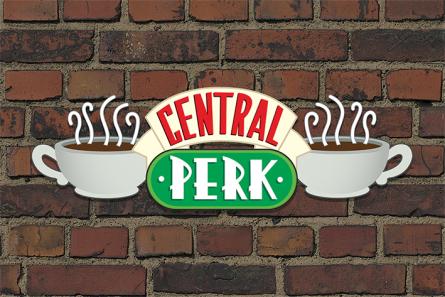 Друзья / Friends (Central Perk Brick) (ps-002122) Постер/Плакат - Стандартный (61x91.5см)