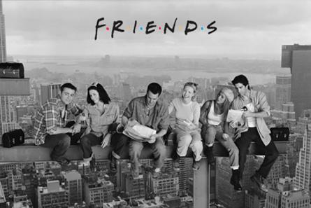 Друзі (Обід На Хмарочосі) / Friends (Lunch On A Skyscraper) (ps-0055) Постер/Плакат - Стандартний (61x91.5см)
