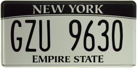 Нью-Йорк / New York GZU 9630 (ms-103738) Металева табличка - 15x30см
