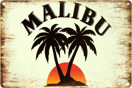 Malibu (ms-104068) Металева табличка - 20x30см