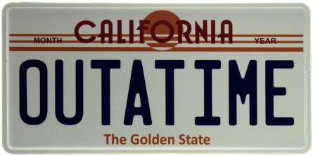 Калифорния / California OUTATIME (ms-103744) Металлическая табличка - 15x30см
