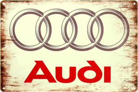 Ауді / Audi (ms-104077) Металева табличка - 20x30см