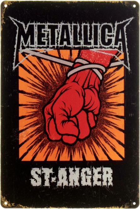 Metallica St. Anger (ms-002996) Металлическая табличка - 20x30см