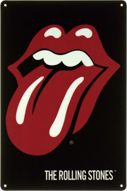 The Rolling Stones (Lips) (ms-00643) Металлическая табличка - 20x30см