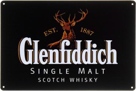 Glenfiddich (Single Malt Scotch Whisky) (ms-103684) Металева табличка - 20x30см