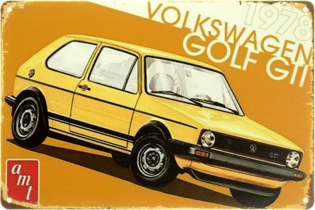 Volkswagen Golf GTI 1978 (ms-104110) Металлическая табличка - 20x30см