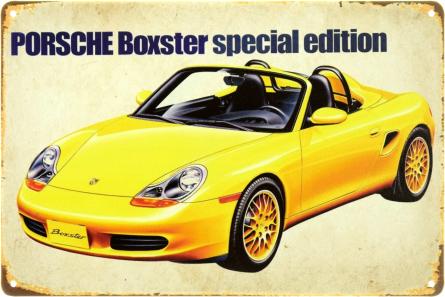 Porsche Boxster Special Edition (ms-104109) Металлическая табличка - 20x30см