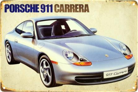 Porsche 911 Carrera (ms-104108) Металева табличка - 20x30см
