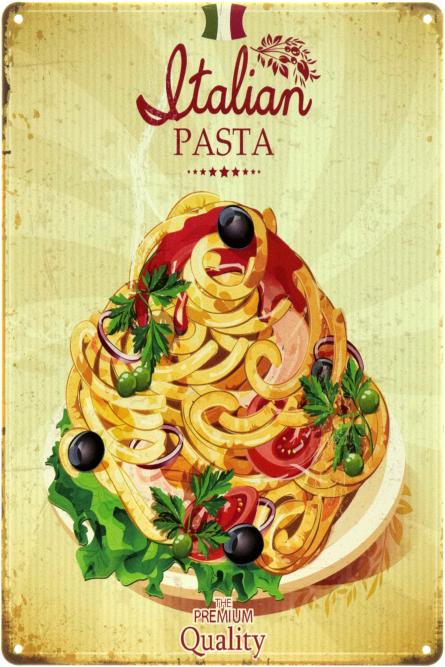 Italian Pasta (ms-104482) Металева табличка - 20x30см