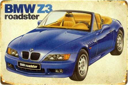 BMW Z3 Roadster (ms-104096) Металева табличка - 20x30см