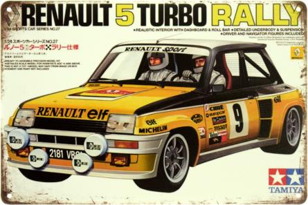 Renault Sport R5 Turbo Rallye (ms-104095) Металева табличка - 20x30см