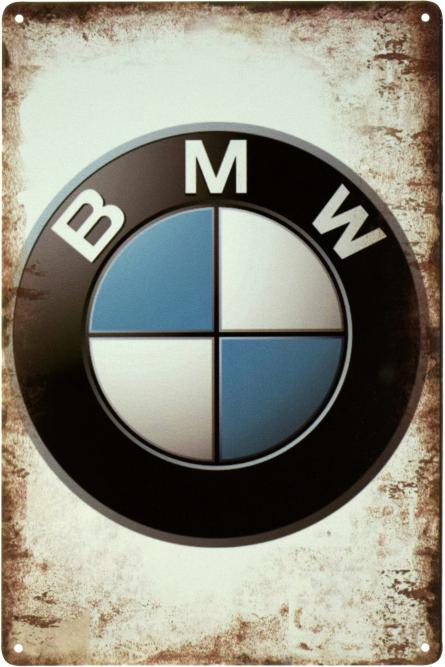 BMW (Logo) (ms-103520) Металлическая табличка - 20x30см