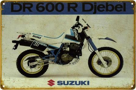 Suzuki (DR 600 R Djebel) (ms-103514) Металева табличка - 20x30см