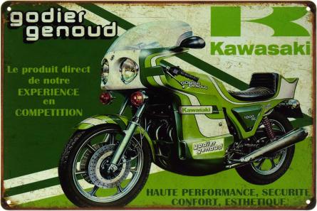 Kawasaki 1000 GG (Godier Genoud) (ms-103513) Металева табличка - 20x30см