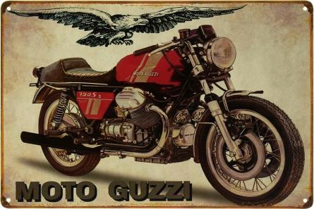 Moto Guzzi 750 S (ms-103494) Металлическая табличка - 20x30см