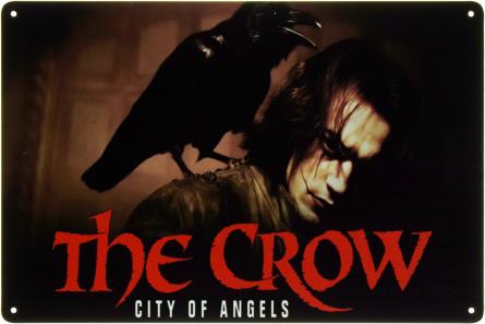 Ворон 2: Город Ангелов / The Crow: City of Angels (ms-103519) Металлическая табличка - 20x30см