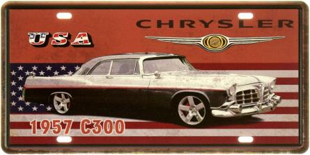 Chrysler C300 (1957) (ms-104006) Металева табличка - 15x30см