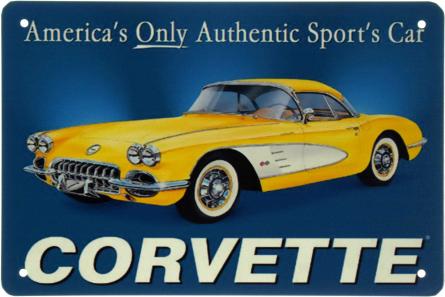 Corvette (America's Sport's Car) (ms-103475) Металева табличка - 20x30см