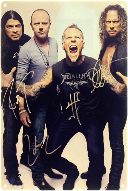 Metallica (Наследие Титанов) (ms-104375) Металлическая табличка - 20x30см