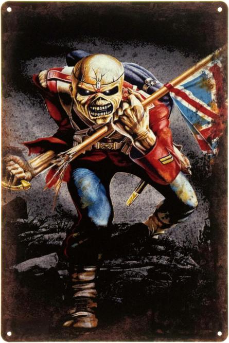 Iron Maiden (Eddie) (ms-104408) Металлическая табличка - 20x30см
