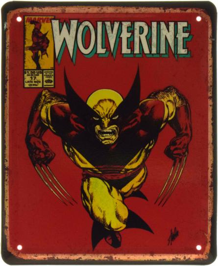 Росомаха / Marvel's Wolverine (ms-103580) Металлическая табличка - 18x22см