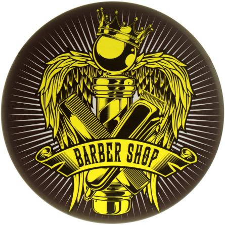 Барбершоп (Корона) / Barber Shop (ms-104147) Металева табличка - 30см (кругла)