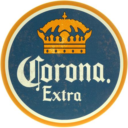 Corona Extra (Logo) (ms-104160) Металлическая табличка - 30см (круглая)