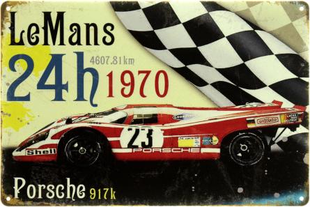 Le Mans 1970 (Porsche 917k) (ms-104576) Металева табличка - 20x30см