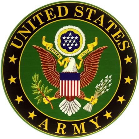 Армія США / United States Army (ms-104169) Металева табличка - 30см (кругла)