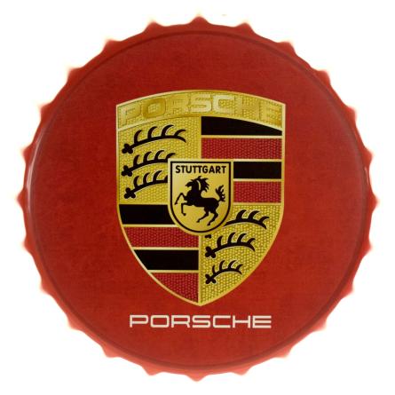 Porsche (Logo) (ms-104196) Металлическая табличка - 35см (кришка)