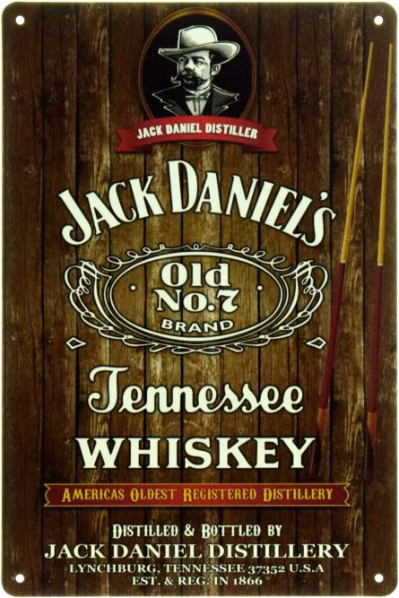 Jack Daniel’s - Вічна Душа Теннессі (ms-104380) Металева табличка - 20x30см