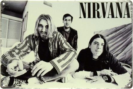 Nirvana (ms-104561) Металлическая табличка - 20x30см