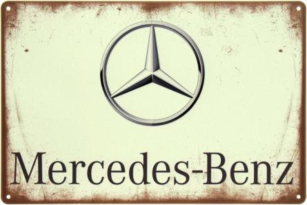 Mercedes-Benz (ms-104567) Металлическая табличка - 20x30см