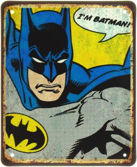 I'm Batman! (ms-104611) Металева табличка - 18x22см