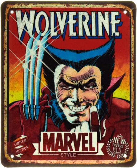 Росомаха - Непереможний Дух Marvel / Wolverine (ms-104609) Металева табличка - 18x22см