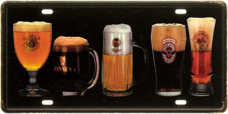 Beer (ms-104623) Металева табличка - 15x30см