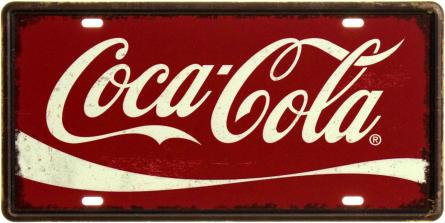 Кока-Кола (Класичний Логотип) / Coca-Cola (ms-104619) Металева табличка - 15x30см
