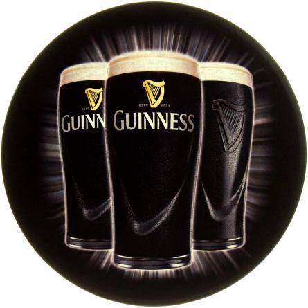 Guinness (ms-104650) Металева табличка - 30см (кругла)