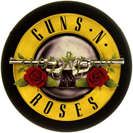 Guns N’ Roses (Эстрадная Сила) (ms-104637) Металлическая табличка - 30см (круглая)