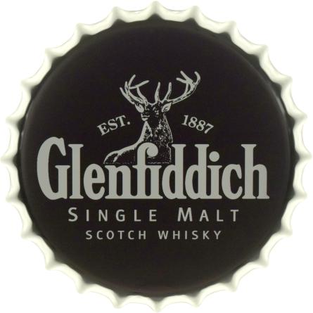 Glenfiddich (Сокровище Шотландии) (ms-104660) Металлическая табличка - 35см (кришка)
