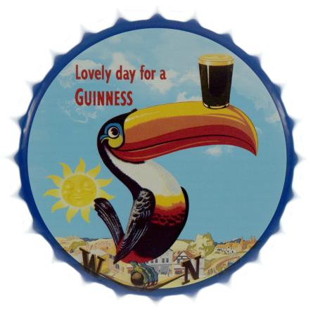 Чудовий День Для Гіннеса (Сяйво Ірландських Веселощів) / Lovely Day For A Guinness (ms-104668) Металева табличка - 35см (кришка)
