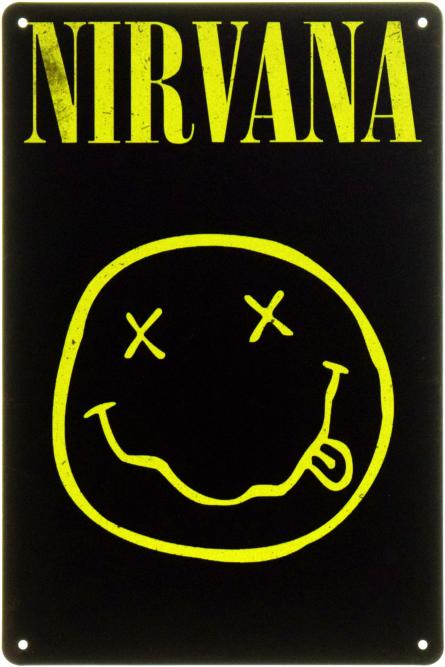 Nirvana (Rock Smile) (ms-104468) Металлическая табличка - 20x30см