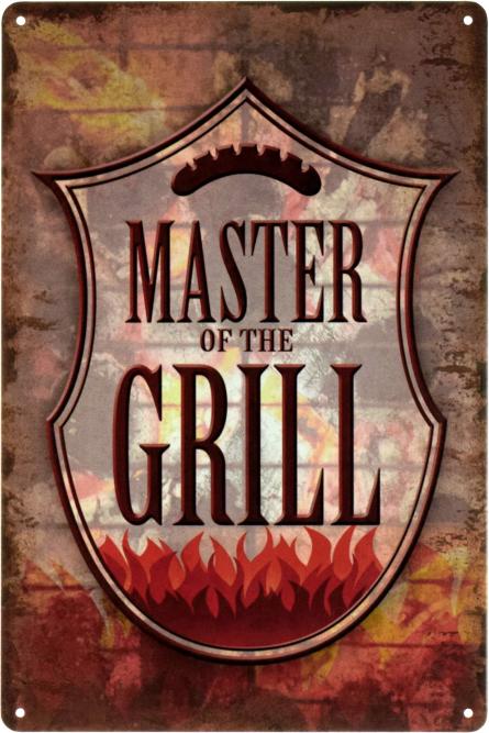 Мастер Гриля / Master Of The Grill (ms-103483) Металлическая табличка - 20x30см