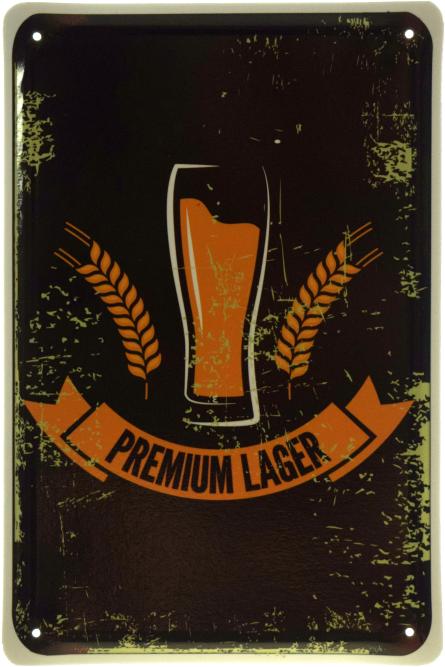 Beer Premium Lager (ms-103637) Металева табличка - 20x30см