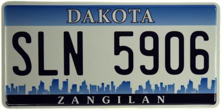 Дакота / Dakota SLN5906 (ms-103708) Металлическая табличка - 15x30см