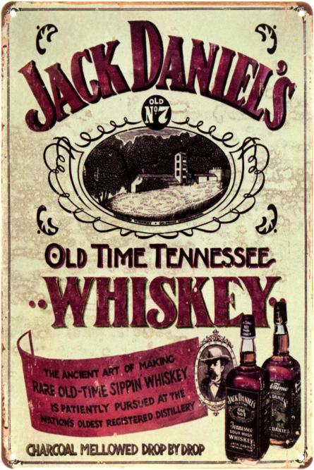 Jack Daniel's - Old Time Tennessee Whiskey (ms-104403) Металева табличка - 20x30см