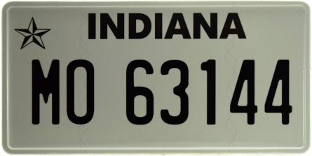Індіана / Indiana MO 63144 (ms-103714) Металева табличка - 15x30см