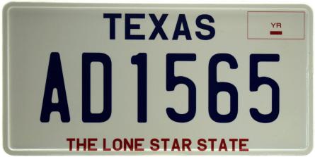 Техас / Texas AD1565 (ms-103720) Металева табличка - 15x30см