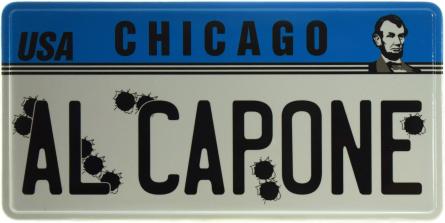 Чикаго / USA Chicago Al Capone (ms-103721) Металева табличка - 15x30см